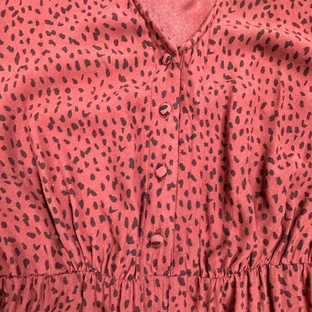 Rails Size Xs V-Neck Cropped Jumpsuit Maroon & Bl… - image 6